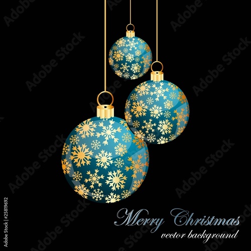 Christmas ball made from golden snowflakes