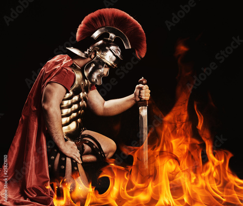 Photography Portrait of a legionary soldier