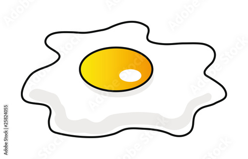 cartoon fried egg