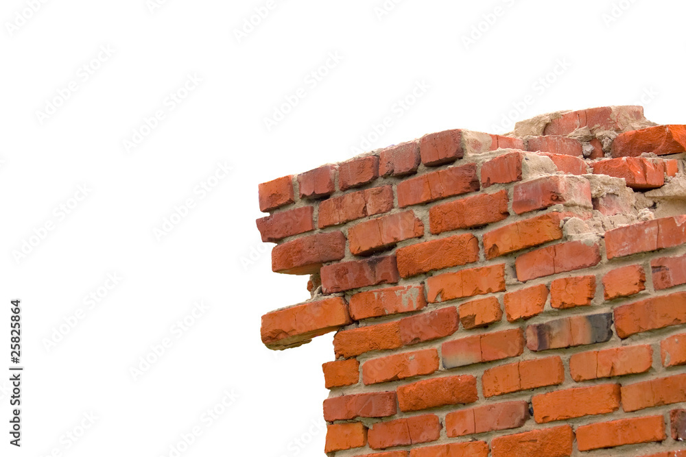 Obraz premium broken brick wall