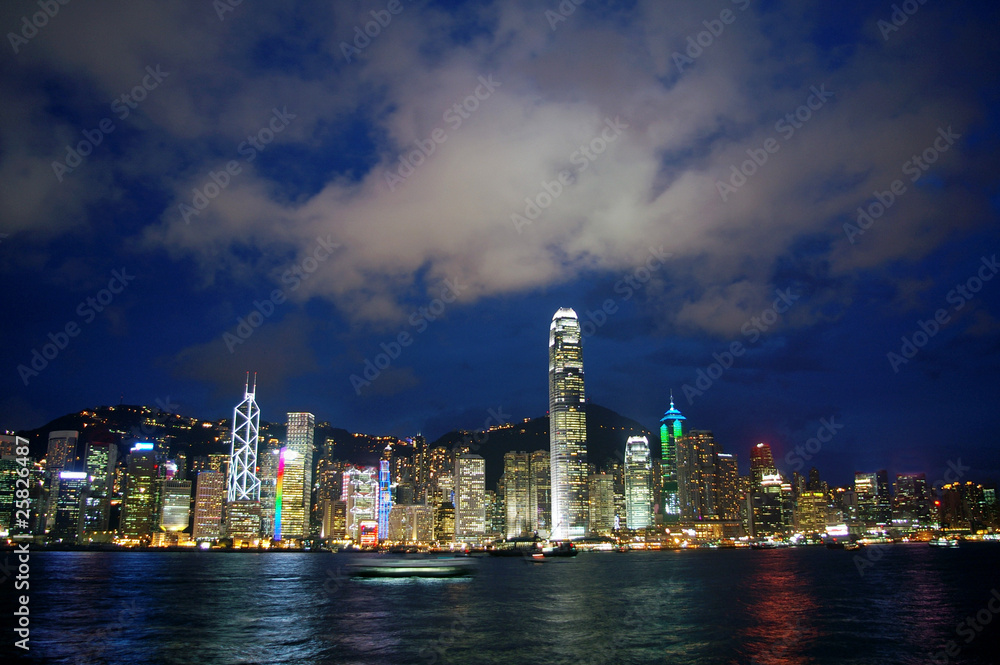 Obraz premium Hong Kong night view