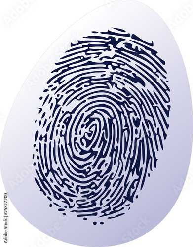 thumbprint on egg shell