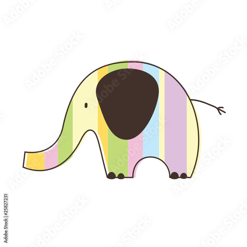 Elephant drawing with copy space #25827231