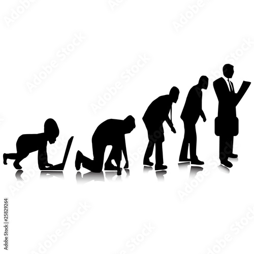 Business evolution.Vector