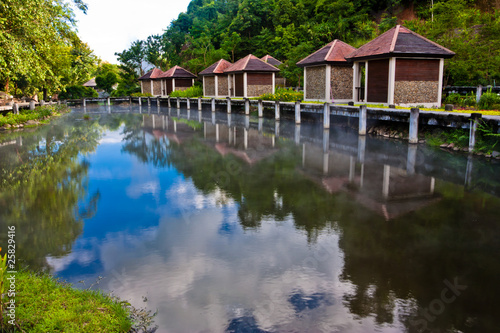 Hot spring spa, travel and recreation place in Fang, Chiangmai, © keattikorn