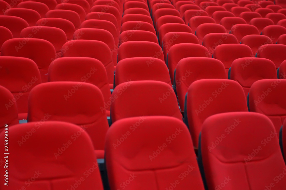 Obraz premium red chairs