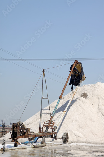 crude salt production site