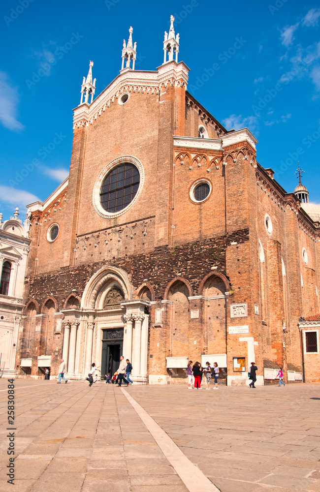 Dominikanerkirche (Santi Giovanni e Paolo) in Venedig Stock Photo