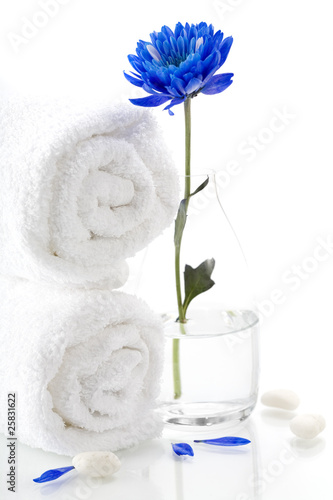 Spa concept (flower and towel).