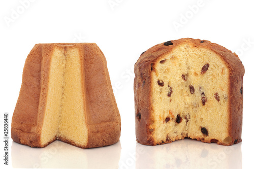 Tableau sur toile Pandoro and Panettone Cakes