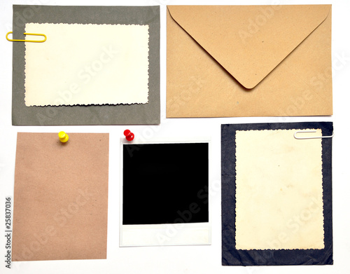 collection of various note papers