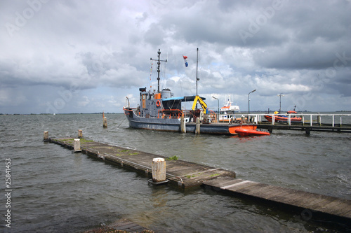 Marken-Fishing boat on northern sea