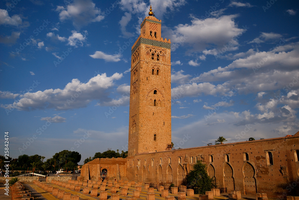 Le minaret de la Koutoubia à Marrakech