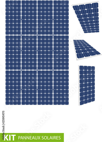 Panneaux photovoltaïque - Kit vecteur