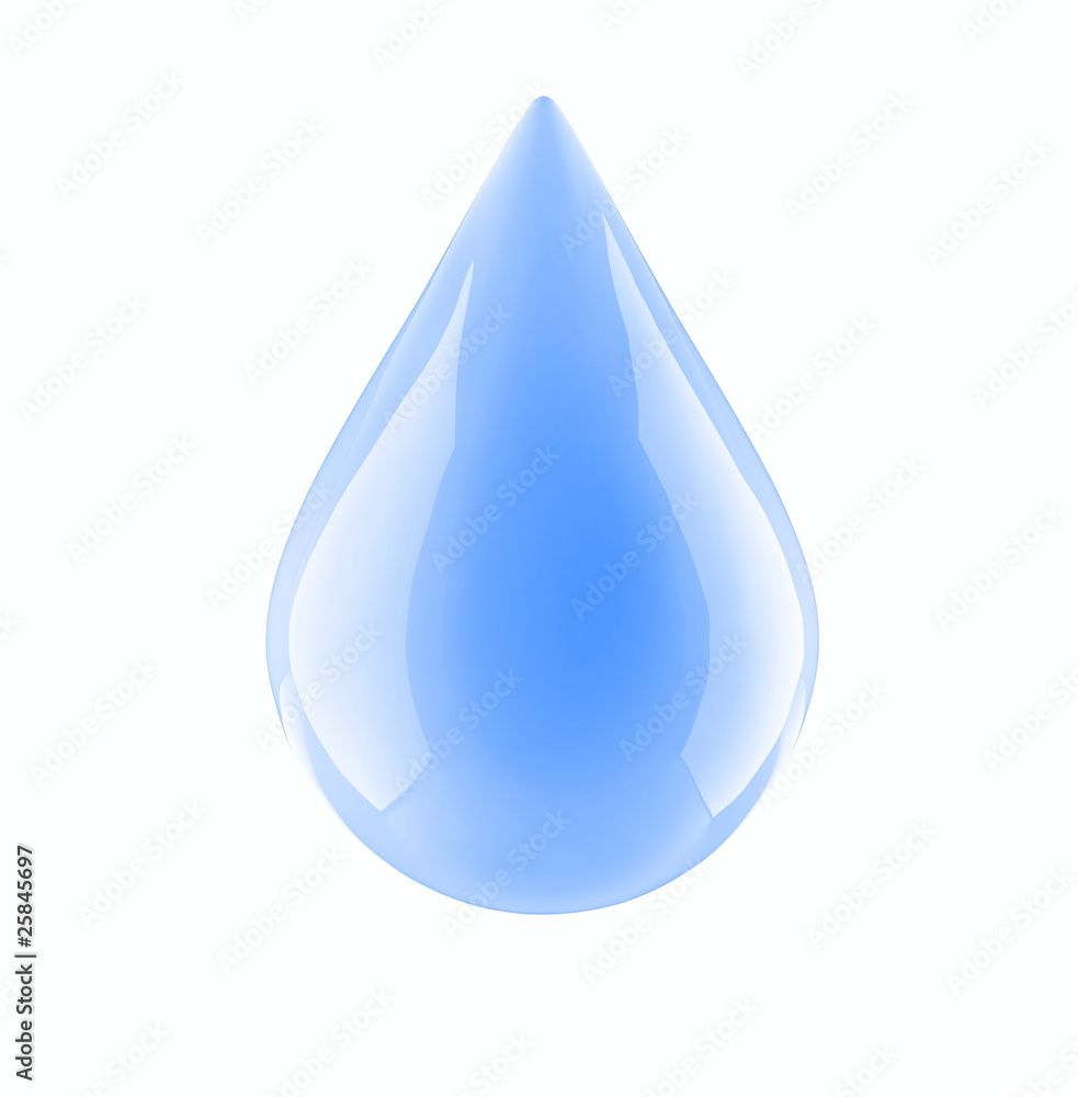 water drop on a white background water drop on a white background