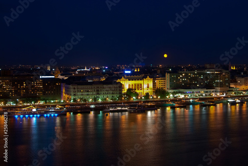 Night landscape of Budapest