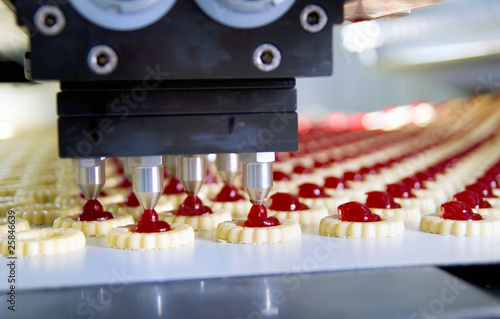 production cookie in factory