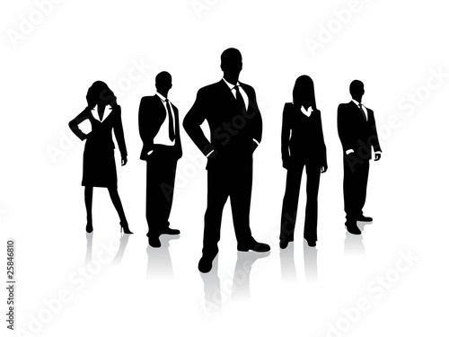 business people silhouettes