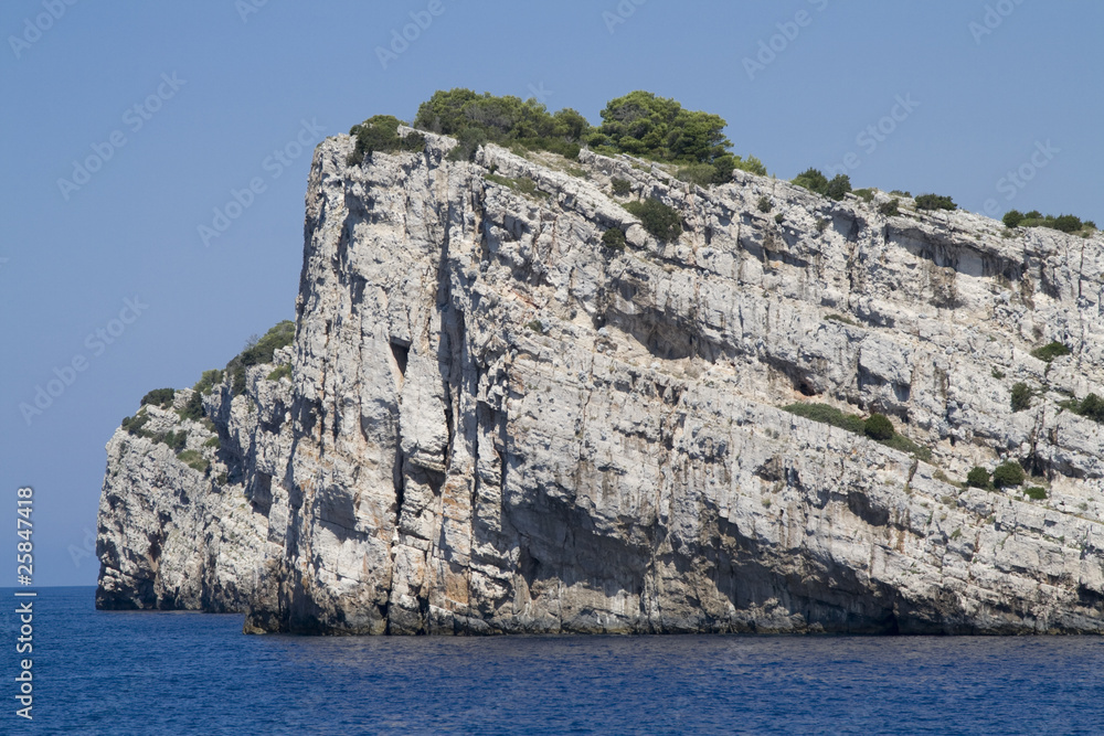 Dugi Otok Cliff at Kornati Islands, Croatia.