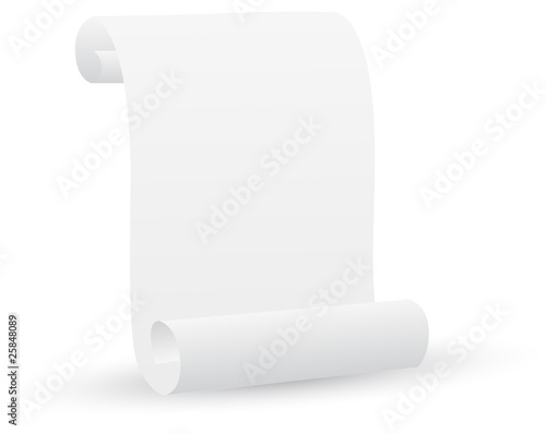 Blank Paper Scroll