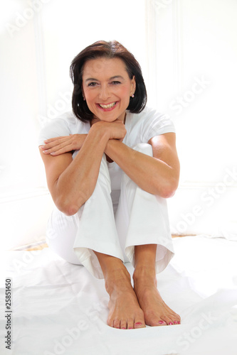 Frau entspannt