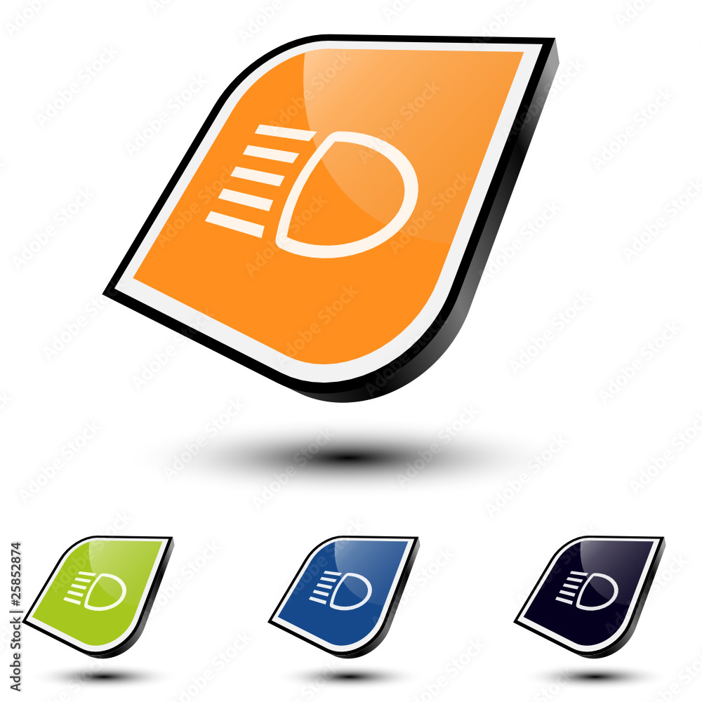 Abblendlicht Symbol Stock-Vektorgrafik | Adobe Stock