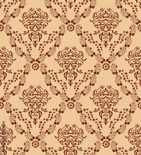 seamless damask pattern