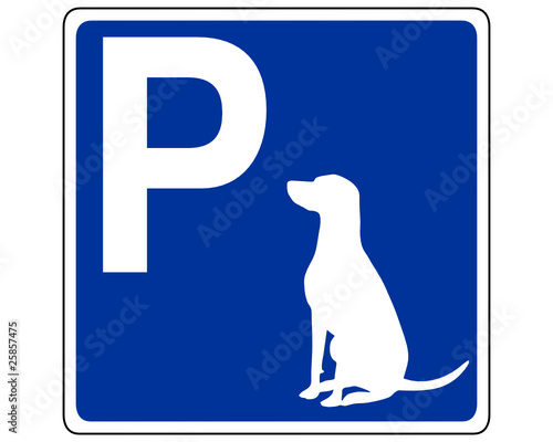 Verkehrszeichen für Hunde