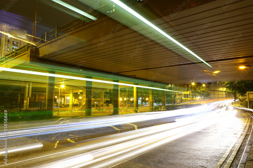 Fototapeta premium highway light trails