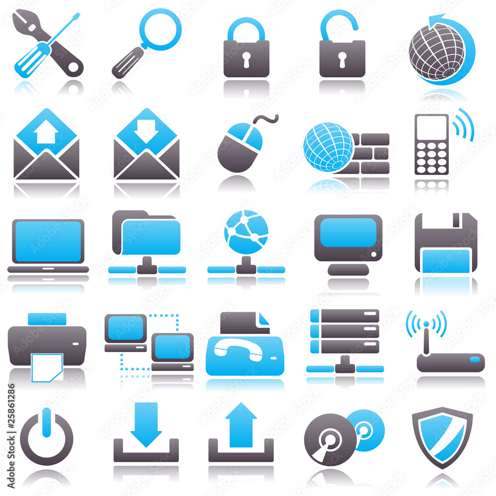 computer Blue Icons