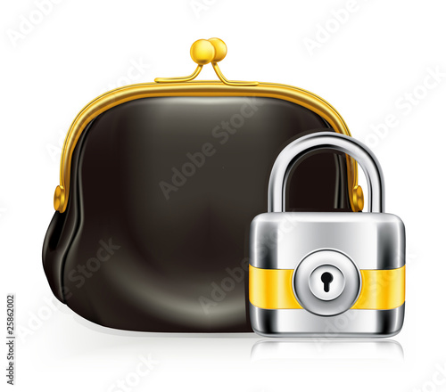 Lock and purse