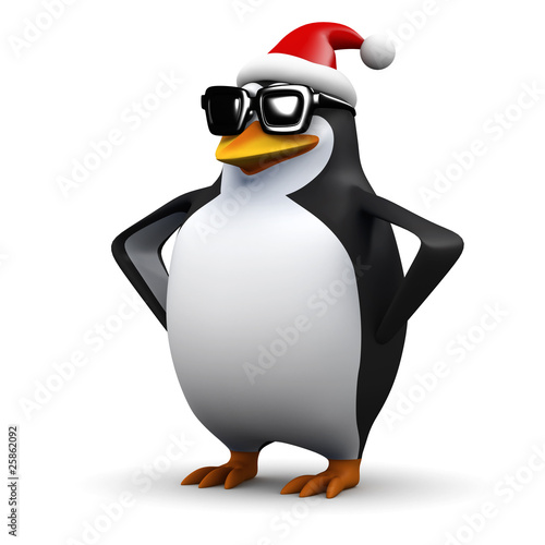 3d Penguin thinks he's Santa Claus! © Steve Young