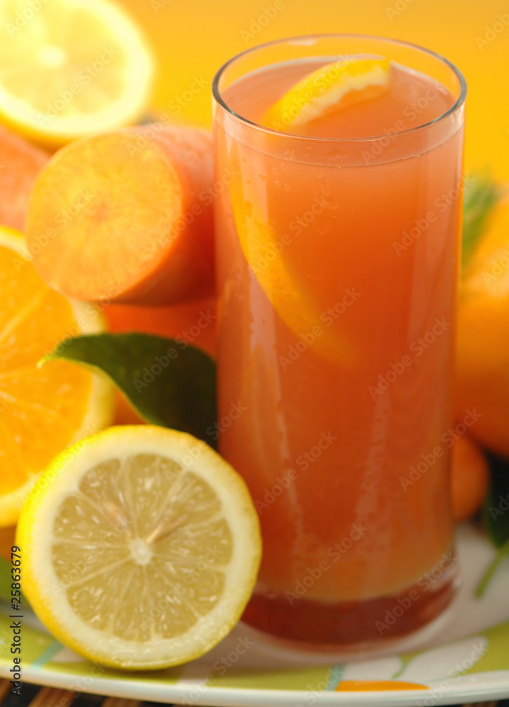 Orange lemon carrot juice Orange lemon carrot juice