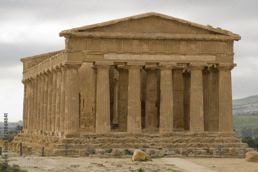 Ruins of Concord temple in Agrigento. Ruins of Concord temple in Agrigento.