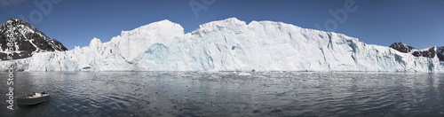 Wallpaper Mural Arctic landscape panorama - glacier with boat Torontodigital.ca