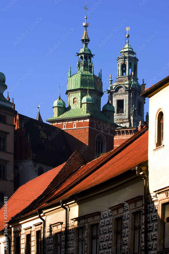 Kanonicza street with John Paul II house, Krakow