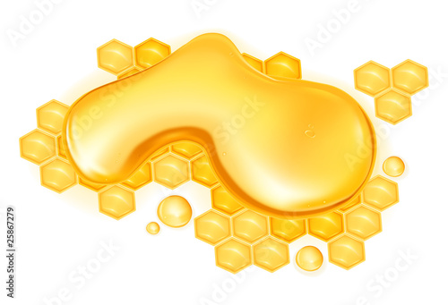 Canvas Print Drop of honey