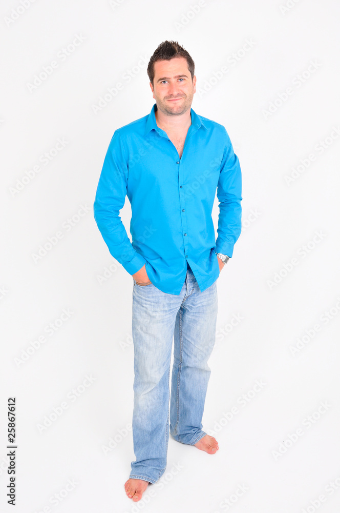 Man in Blue Shirt Man in Blue Shirt