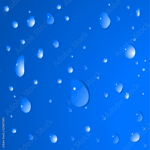Water drops - vector background