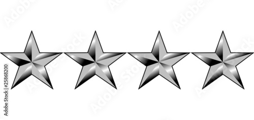 Canvas Print American generals four stars