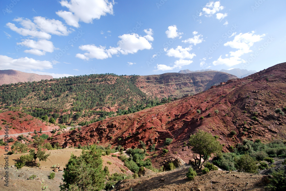 Fototapeta premium Le rouge de l'Atlas