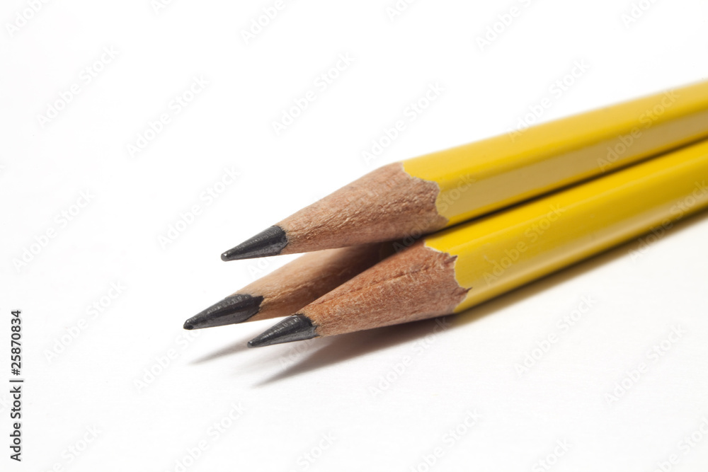 Obraz premium Classic School Pencils Close Up