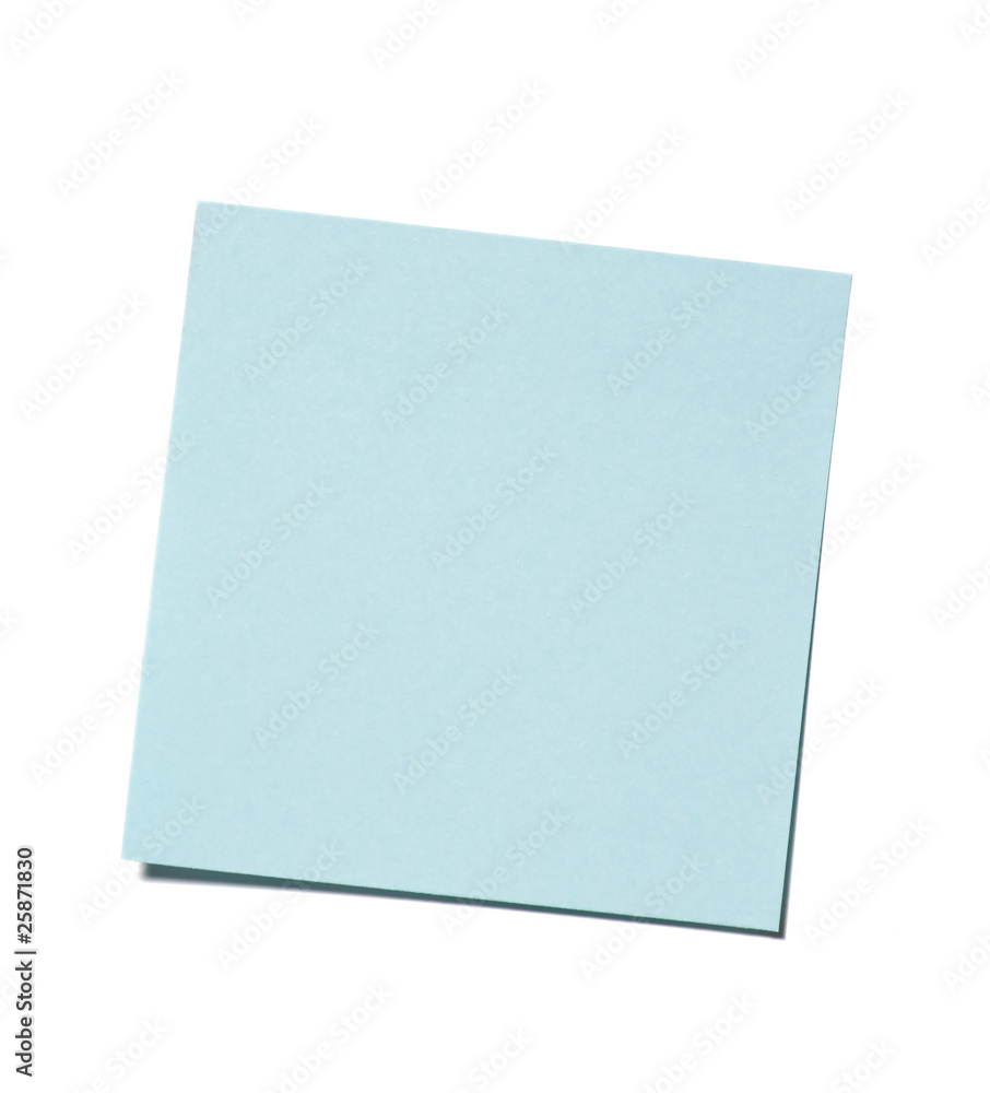 Blue clean sticker on white background with shadow Blue clean sticker on white background with shadow
