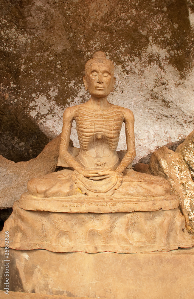 Fototapeta Buddha statue (mortify by starvation) at Phangnga, Thailand.