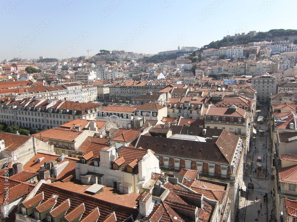 Blick über die Altstadt von Lissabon, Portugal, Europa