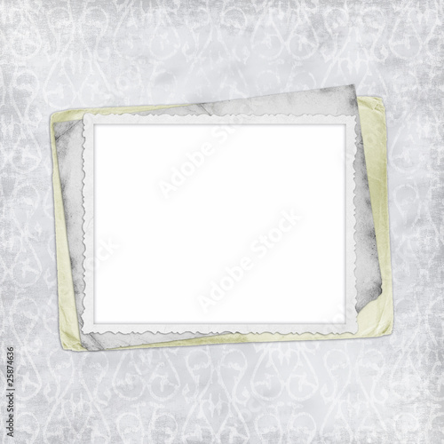 Grunge paper design for information in scrap-booking style