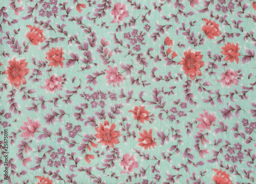 old floral design on fabric