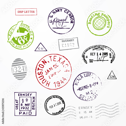 Stamps USA Passport