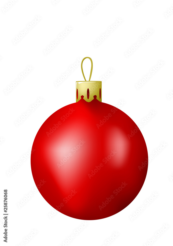 Red christmas ball Red christmas ball