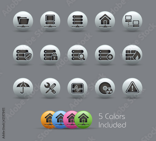 Network / The vector includes 5 colors in different layers